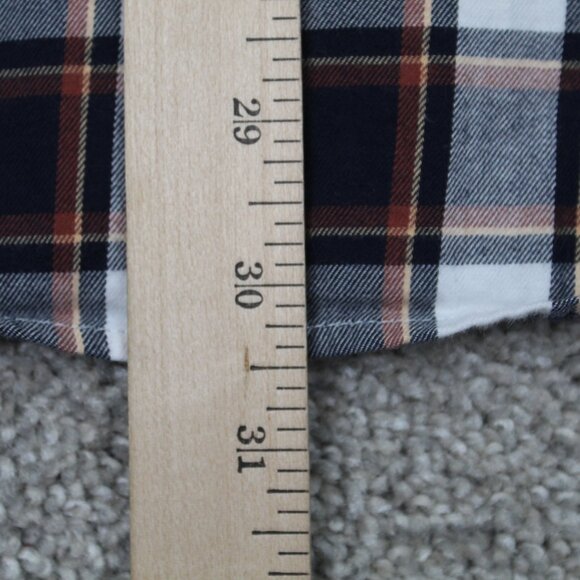 Banana Republic Shirt Mens Large Red/Blue Lightweight Flannel Long Sleeve Cotton - Picture 12 of 13
